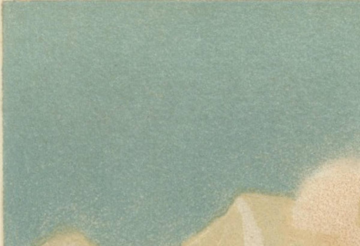 Bharal (Blue Sheep) – Antique Himalayan Wildlife Chromolithograph, 1894