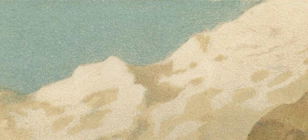 Bharal (Blue Sheep) – Antique Himalayan Wildlife Chromolithograph, 1894
