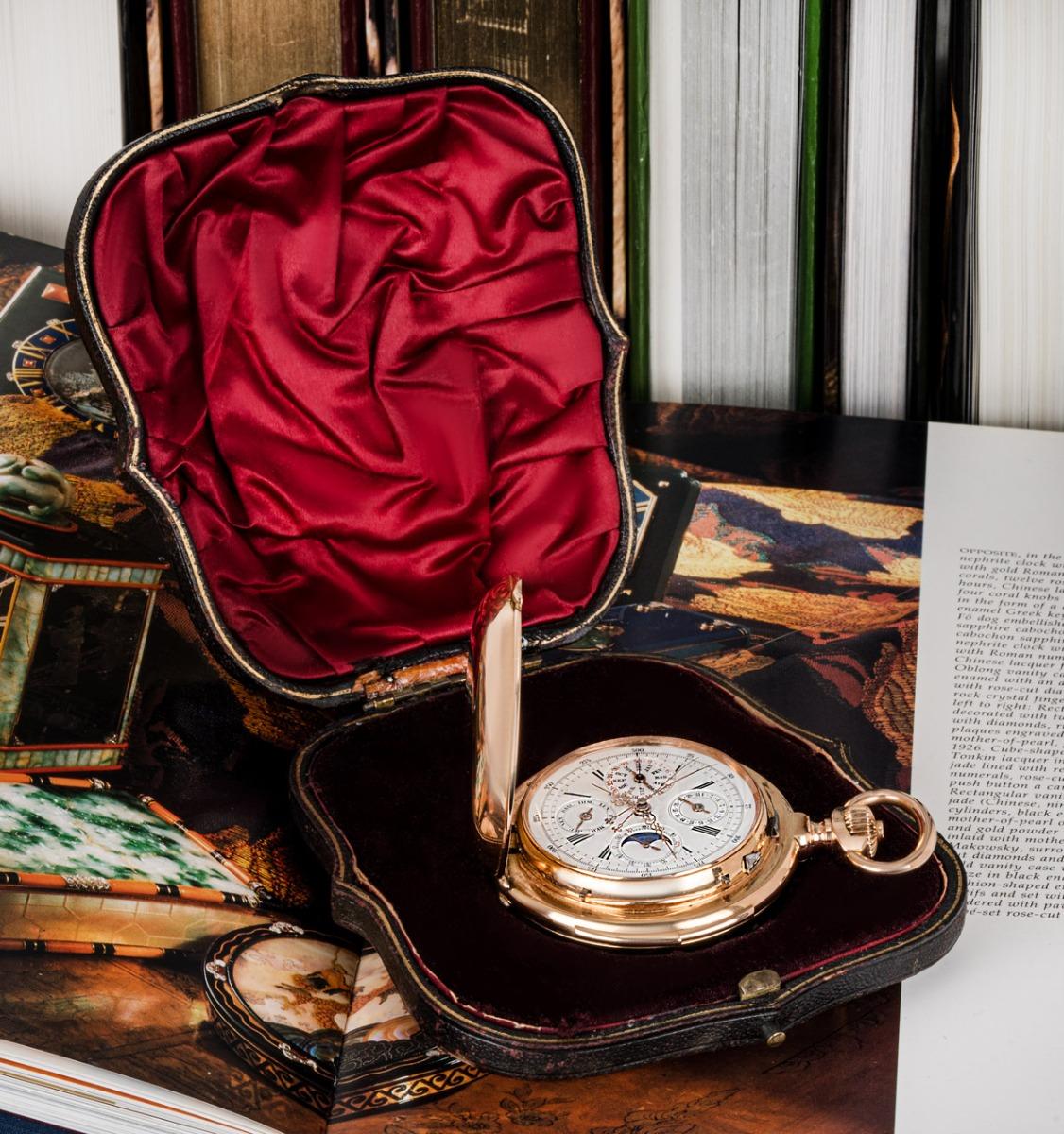 B.Hass Jeune Rose Gold Calendar Minute Repeater Split Second Hunter Pocket Watch For Sale 11