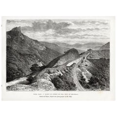 Bhor Ghat un passage de montagne entre Karjat et Khandala, Maharashtra, Inde, 1883