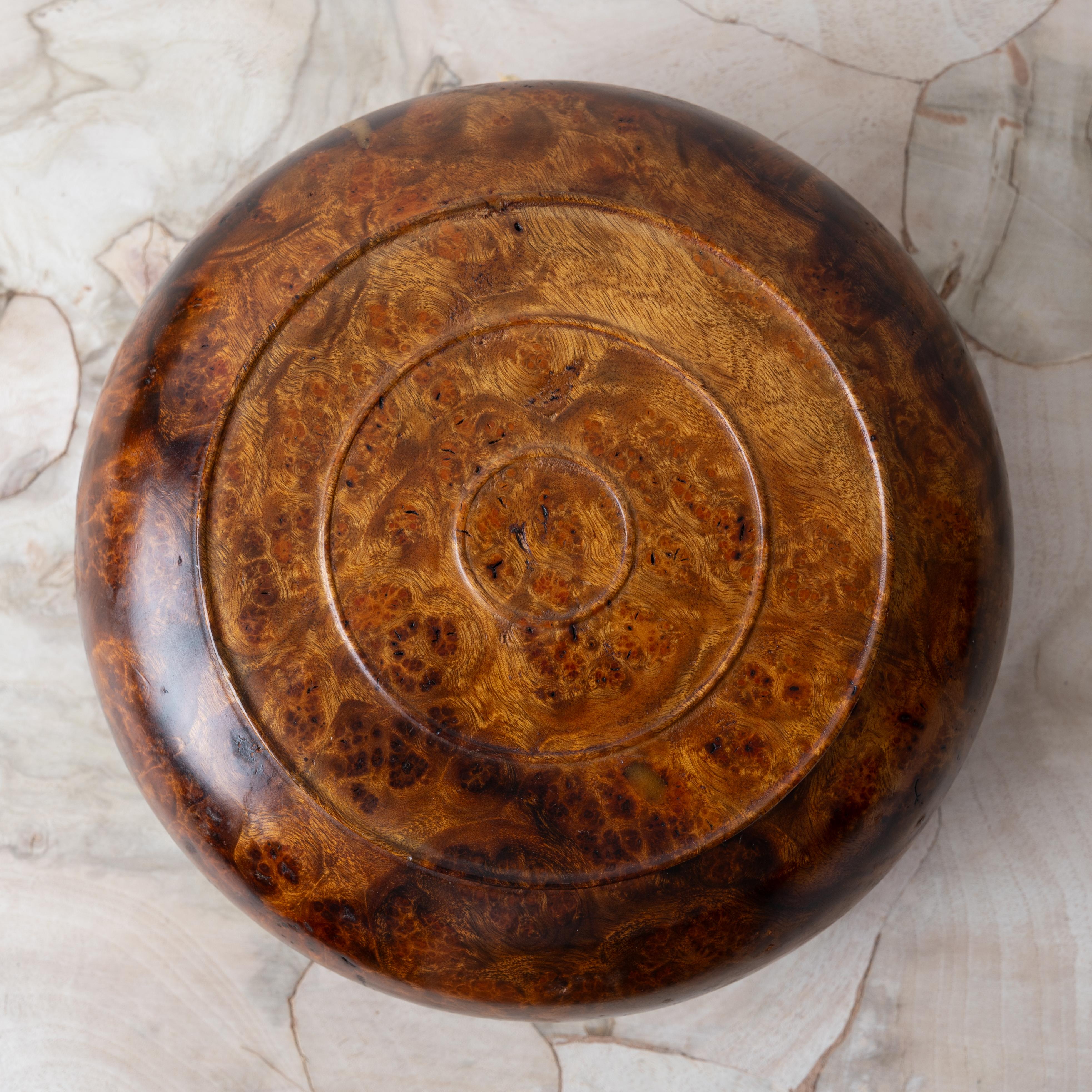 Bhutanese Burl Dhapa Bowl For Sale 2