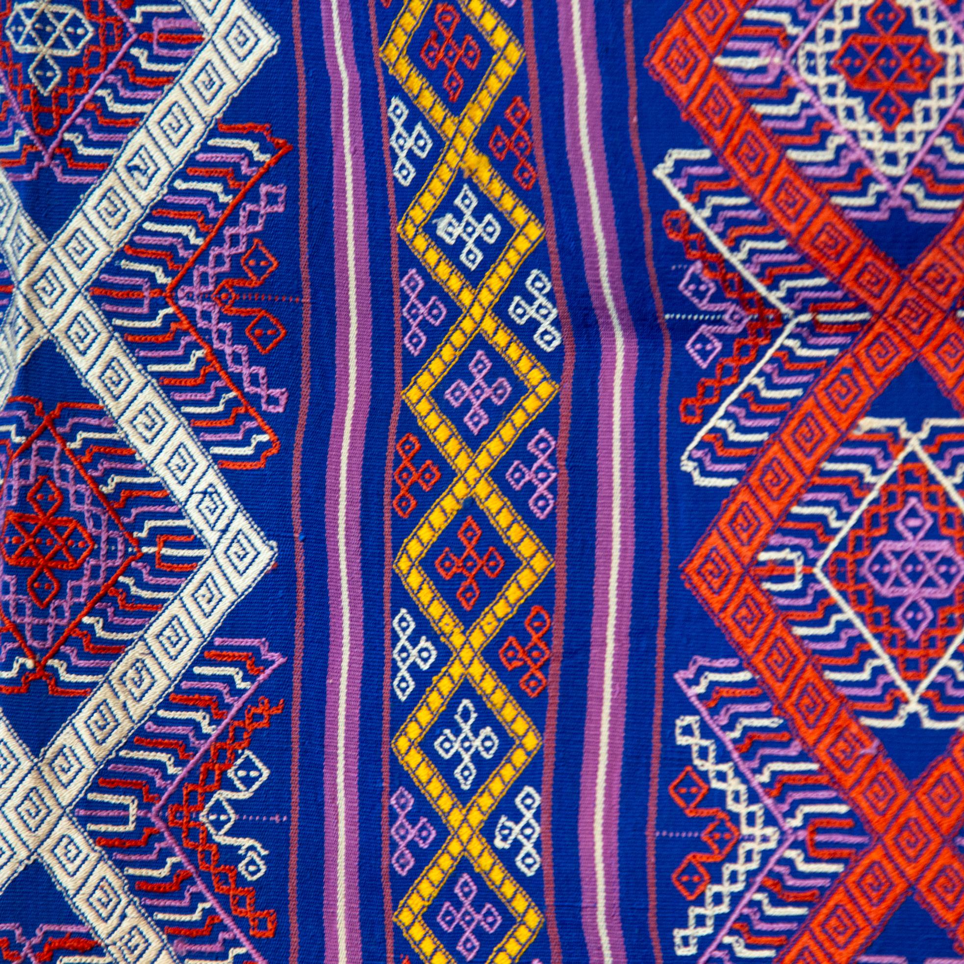 Other Bhutanese Silk Woven Kira Textile, Purple, from the Royal Weavers of Bhutan For Sale