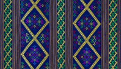 Bhutanese Silk Woven Kira Textile, Yellow, from the Royal Weavers of Bhutan