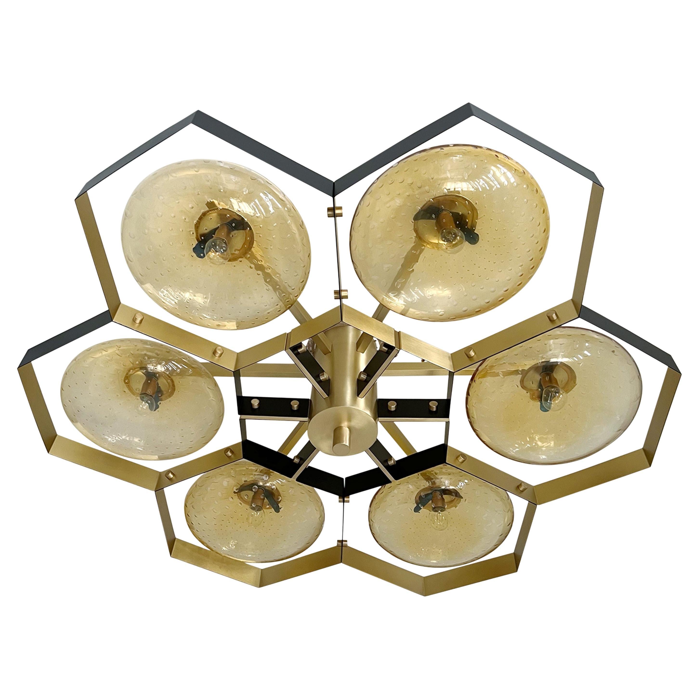 Bi-color Hive Flush Mount by Fabio Ltd
