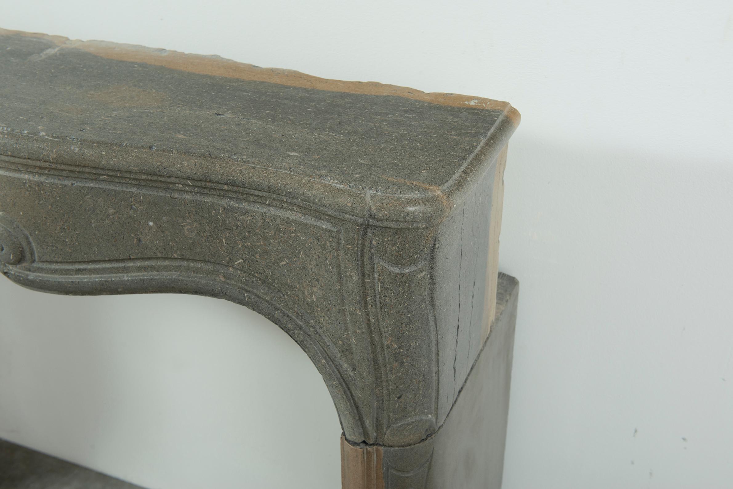 Bi-Color Limestone Louis XV from France For Sale 7