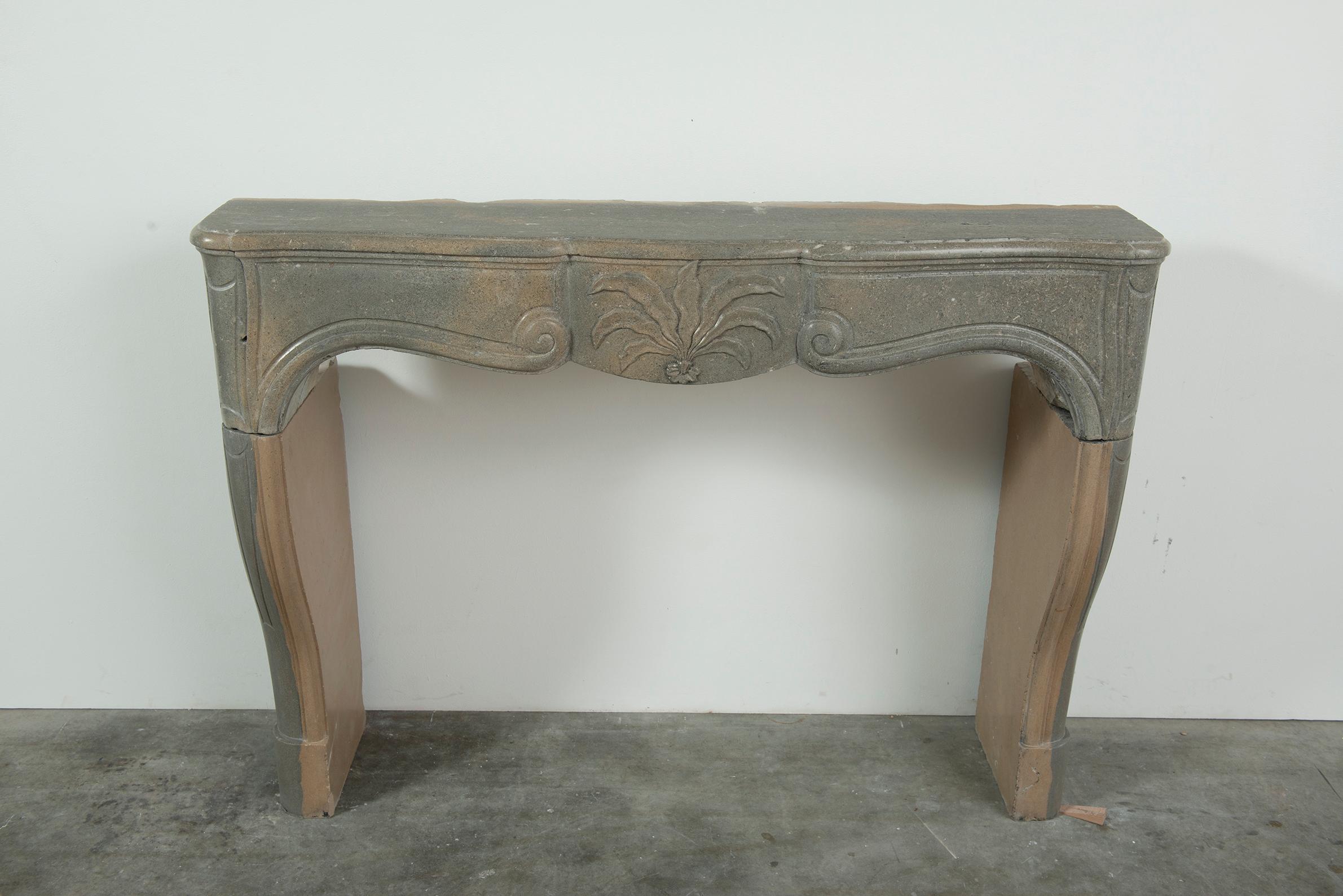 French Bi-Color Limestone Louis XV from France For Sale