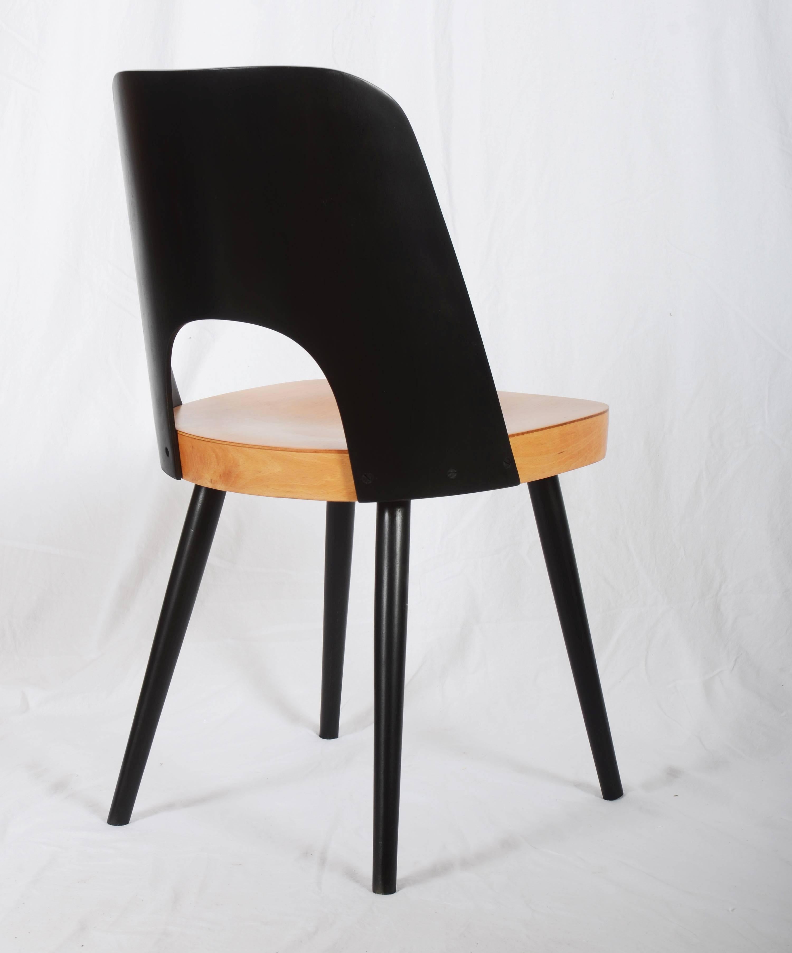 Mid-20th Century Bi-Colored Dining Chairs by Oswald Haerdtl