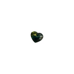Vintage Bi Color Blue Green Yellow 0.69ct Australian Sapphire Heart Cut IGI Certified