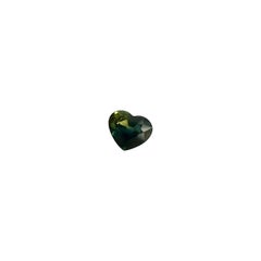 Bi Color Blue Green Yellow 0.69ct Australian Sapphire Heart Cut IGI Certified