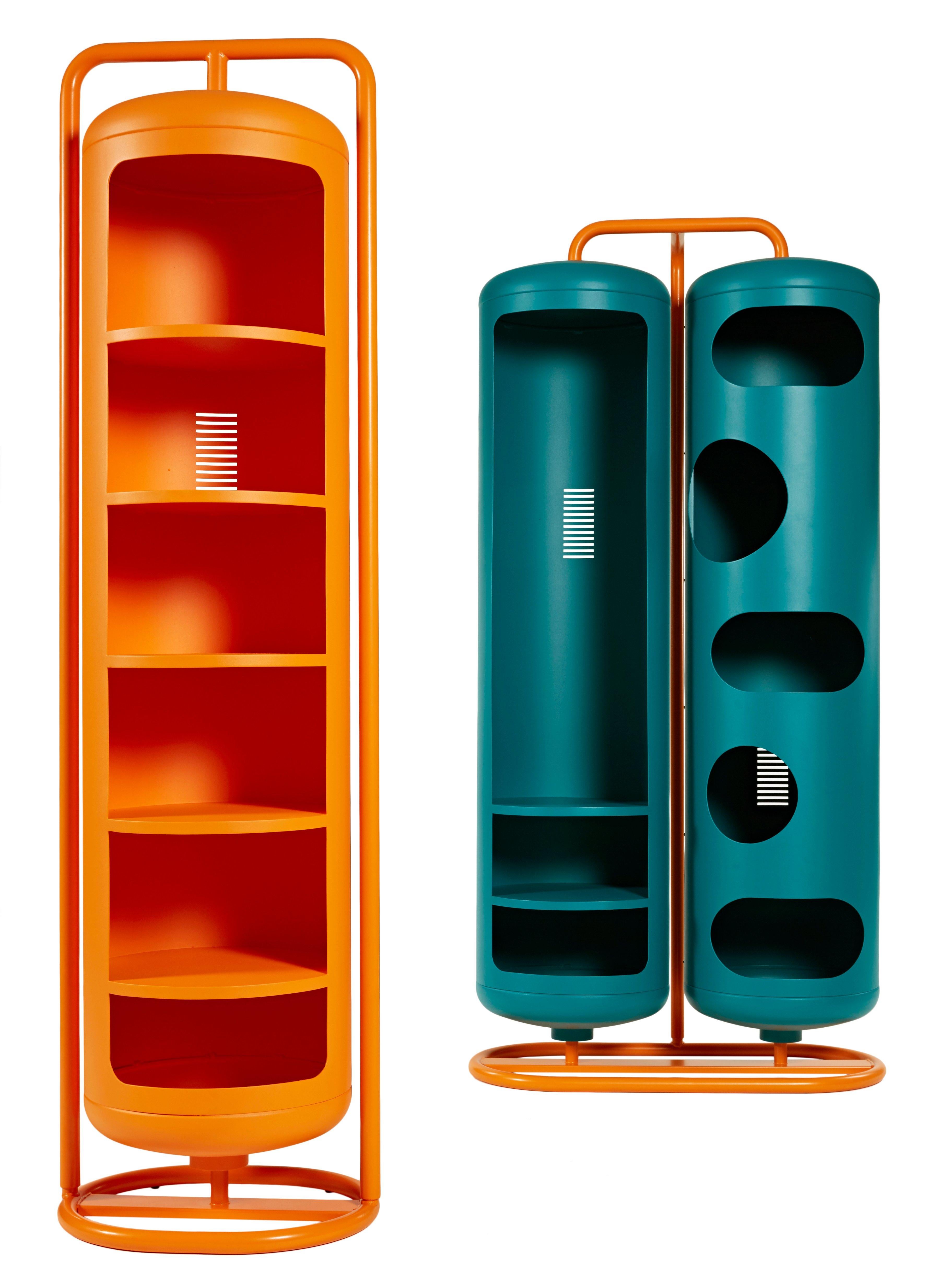 Modern Bi-Cylinder Wardrobe in Essential Colors by Frederic Gaunet and Tolix For Sale