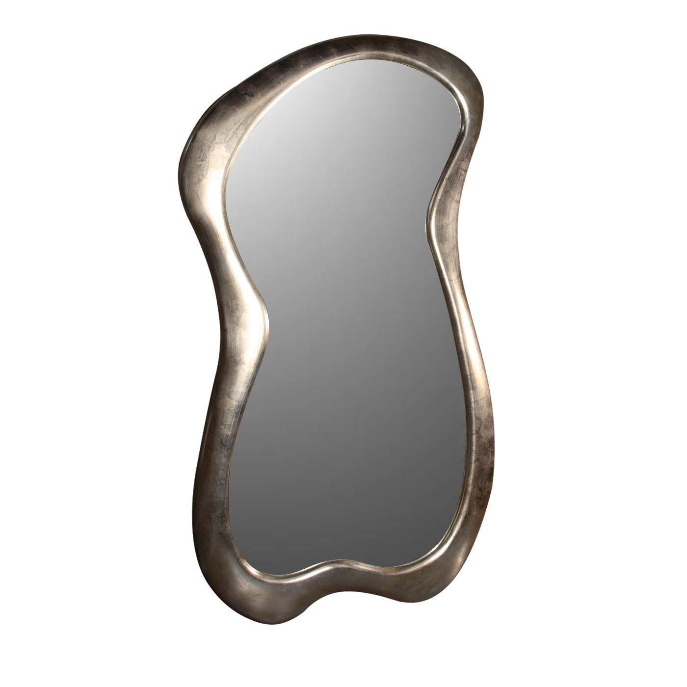 Other BI Large Avant-Garde-Style Silvery Mirror by Spini Firenze