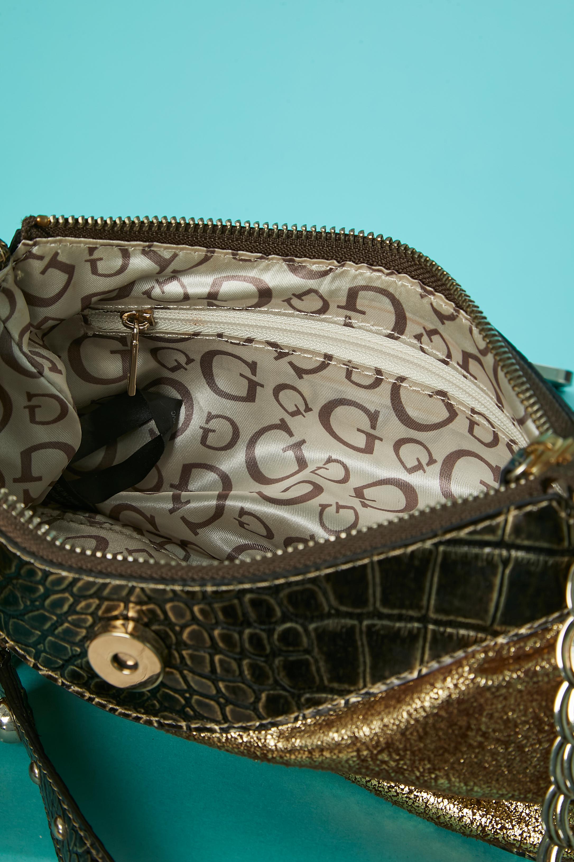 Bi material gold evening bag GUESS For Sale 1