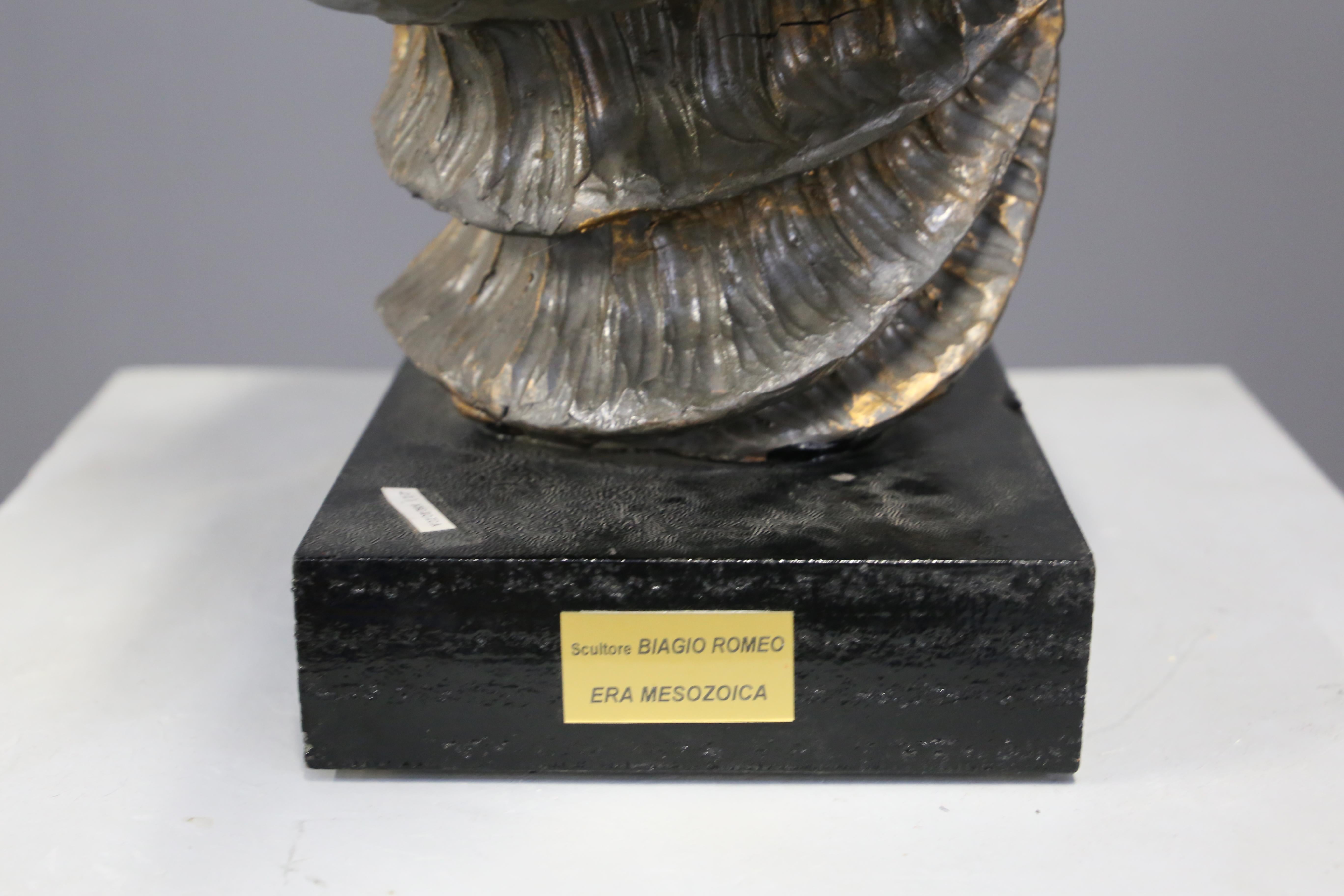 Biagio Romeo Sculpture Resine Mesozoic Era, Signed, 1995 For Sale 1