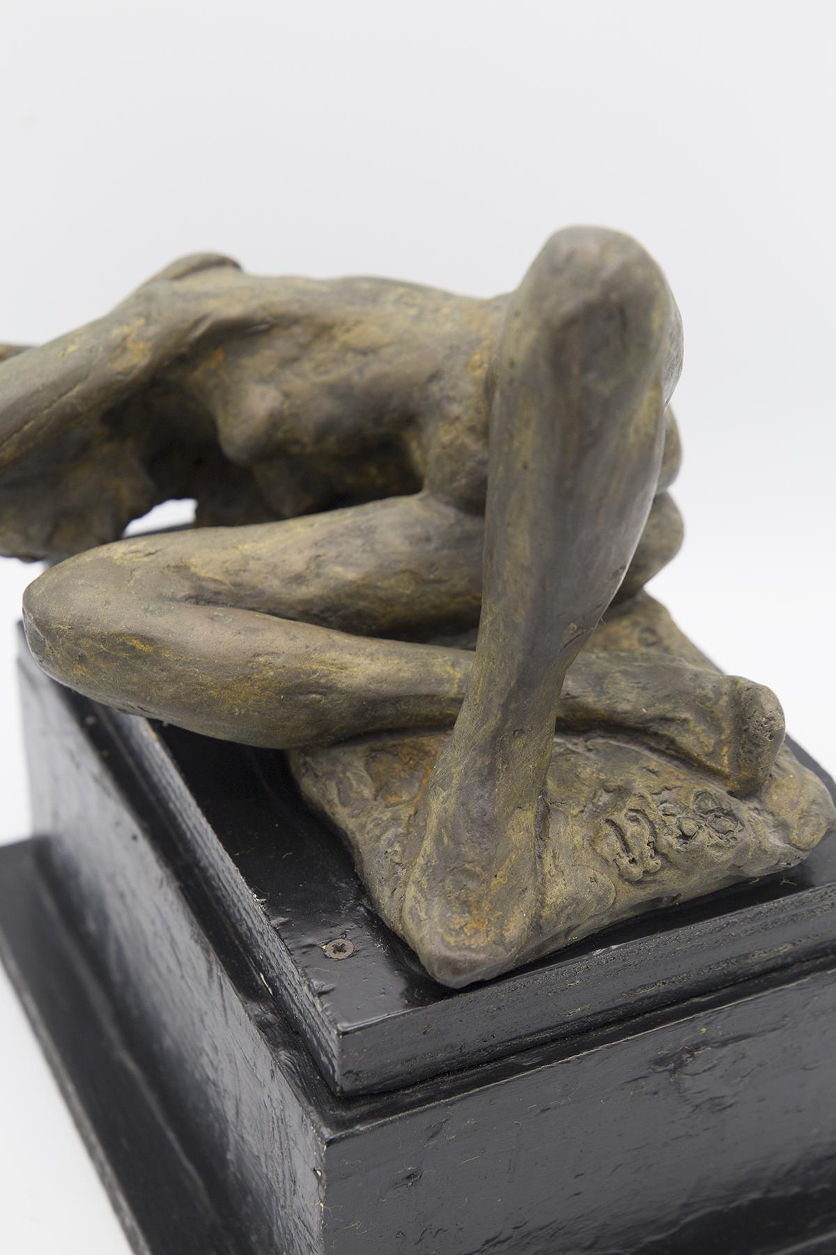 Scultura in legno e bronzo di Biagio Romeo in vendita 1