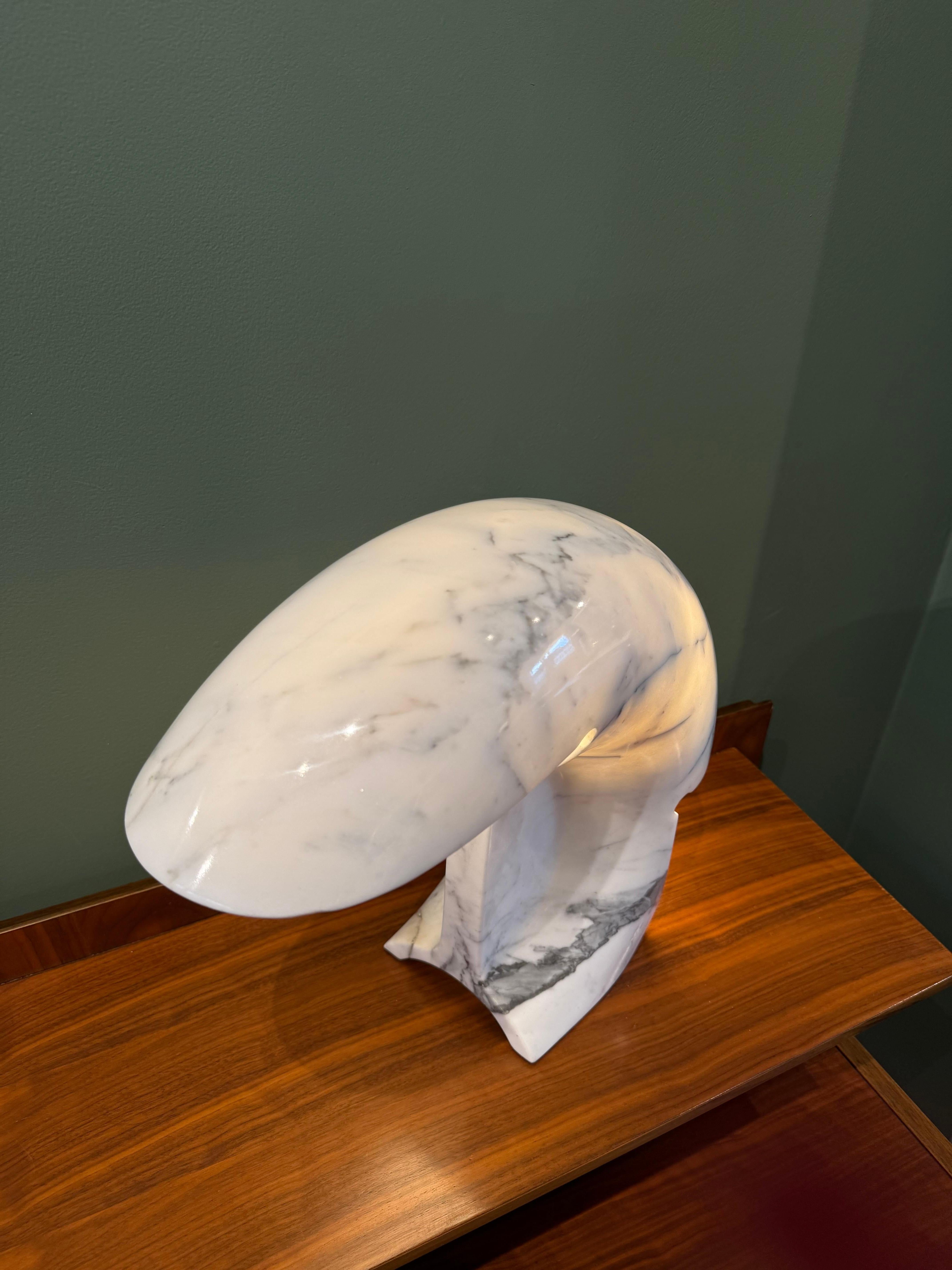 Lampe de table Biagio par Tobia Scarpa pour Flos, Italie (1968) - Marbre de Carrara sculpté en vente 2