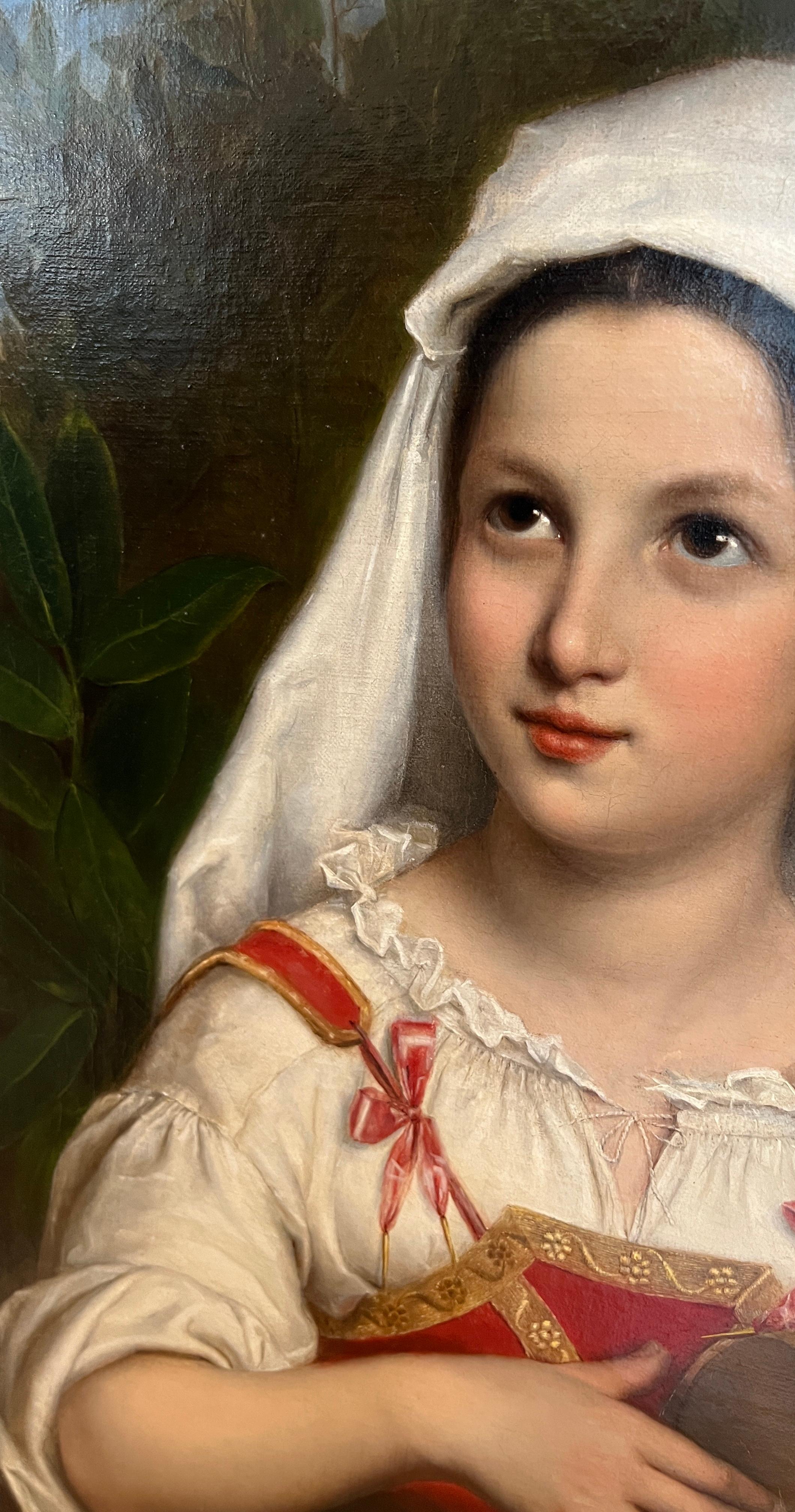 Junge Römerin mit Tamburin im Angebot 4