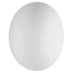 Grande applique/plafonnier Bianca - Abat-jour en verre dépoli blanc par Fontana Arte