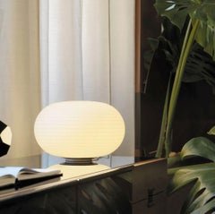 Free Shipping BIANCA Medium Table Lamp White Frosted Glass Shade by Fontana Arte