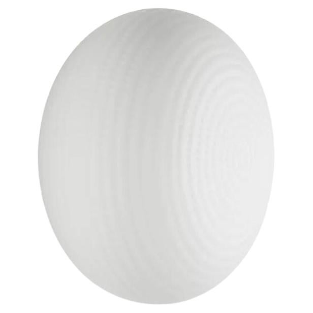 BIANCA - Medium Ceiling/Wall Lamp - White Frosted Glass Shade by Fontana Arte For Sale
