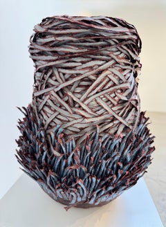 Paper Sculpture in Blue, White, and Purple, 2017