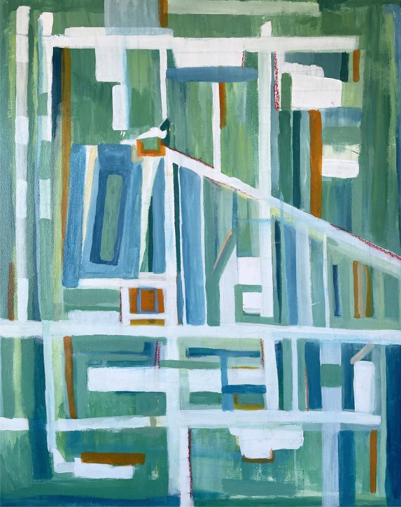 Bianca Wellwood Abstract Painting - Road Map