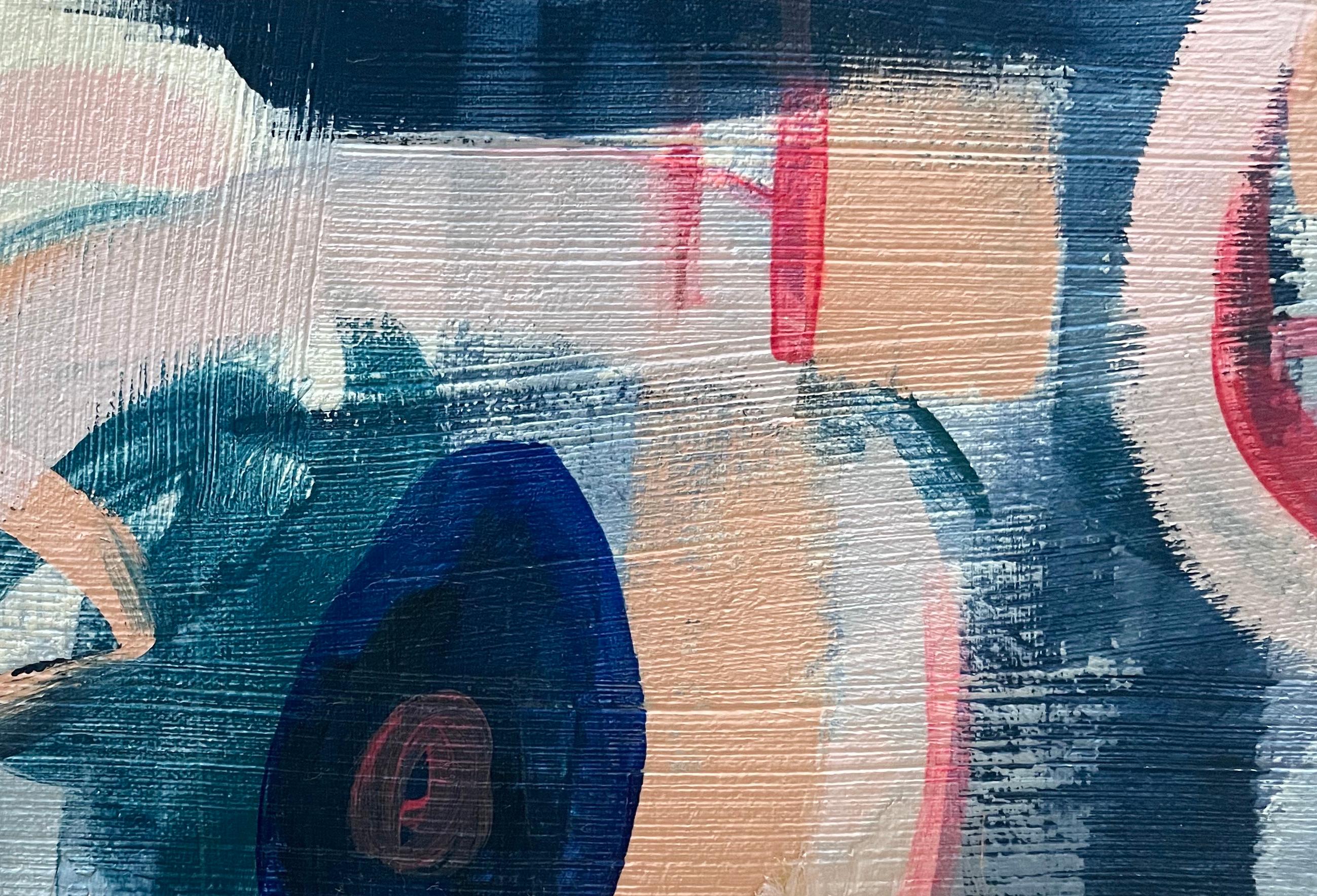 Geheimnisse (Grau), Abstract Painting, von Bianca Wellwood