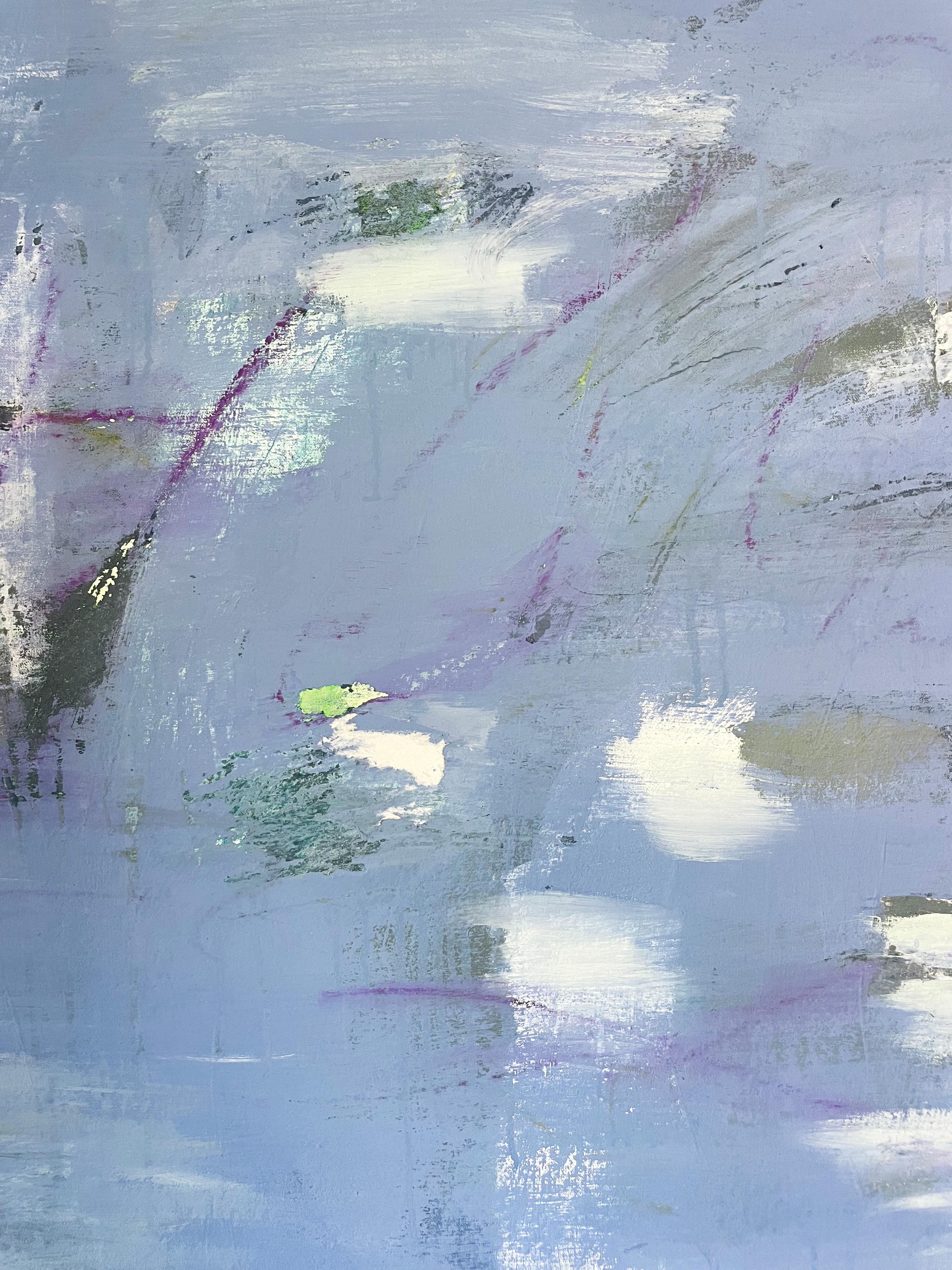 The Pond in Spring - Abstract Expressionist Painting by Bianca Wellwood