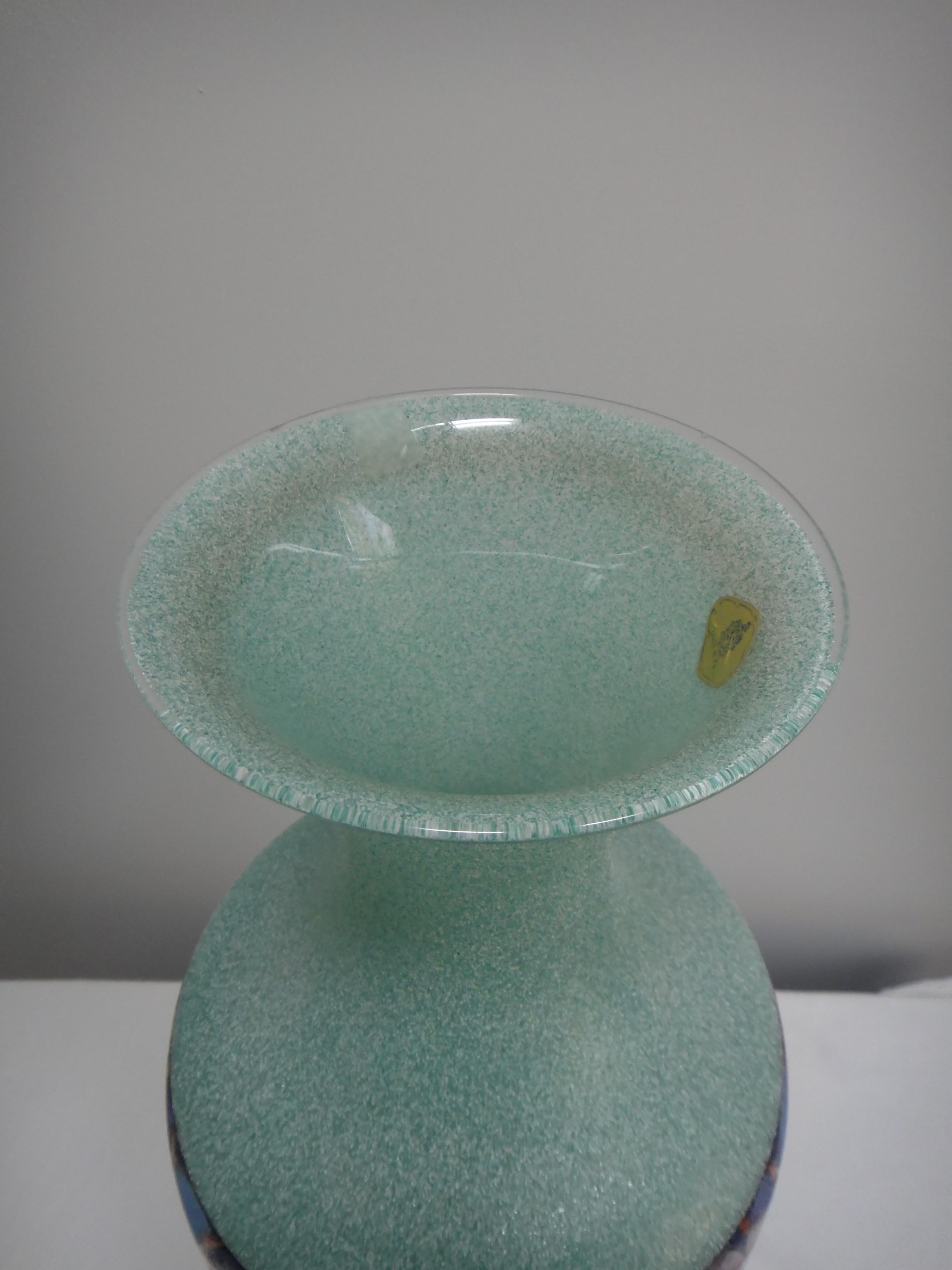 Biancalani Elio Graniglia Art Glass Vase from Florence, Italy For Sale 2