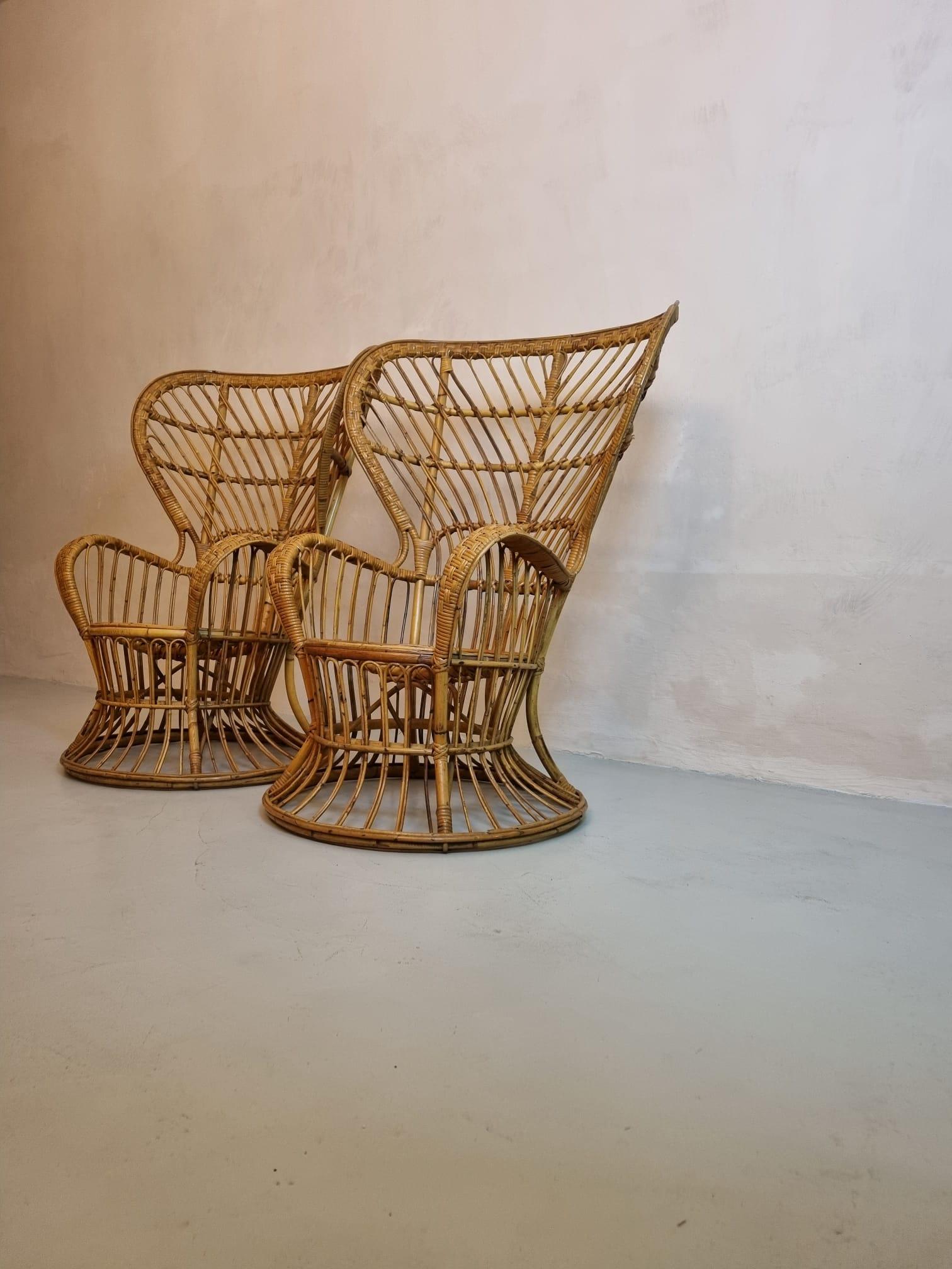 Mid-Century moderno Biancamano armchairs designed by Gio Ponti and Lio Carminati 1950 in vendita