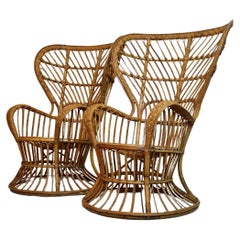 Biancamano armchairs designed by Gio Ponti and Lio Carminati 1950s