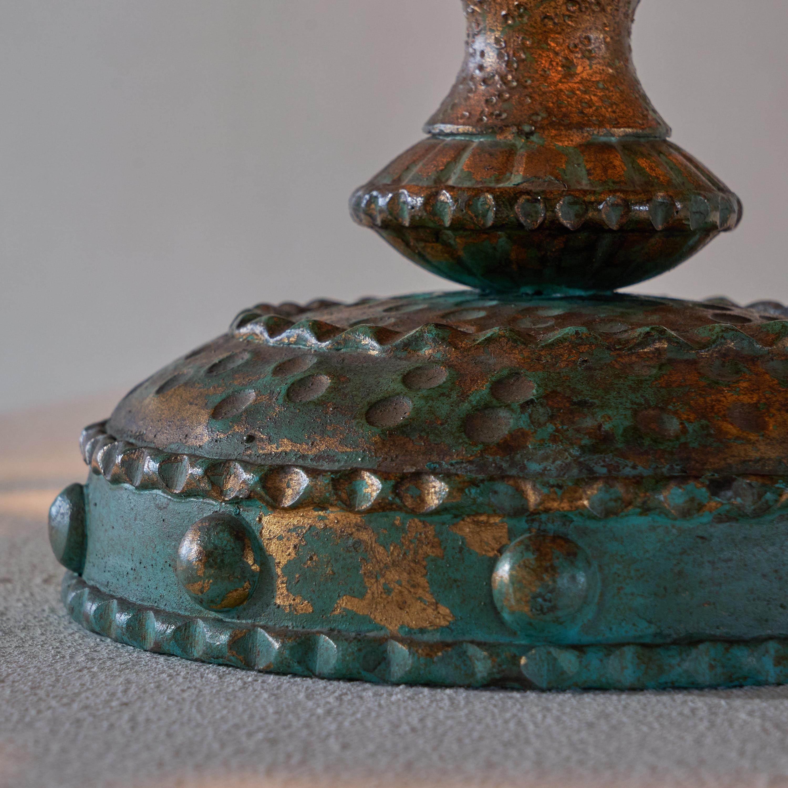 Lampada da tavolo brutalista in vetro di Murano di Biancardi and Jordan Arte Verona, anni '60 in vendita 1