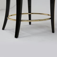 Bianchini Betty Ebony Macassar Bar Stool