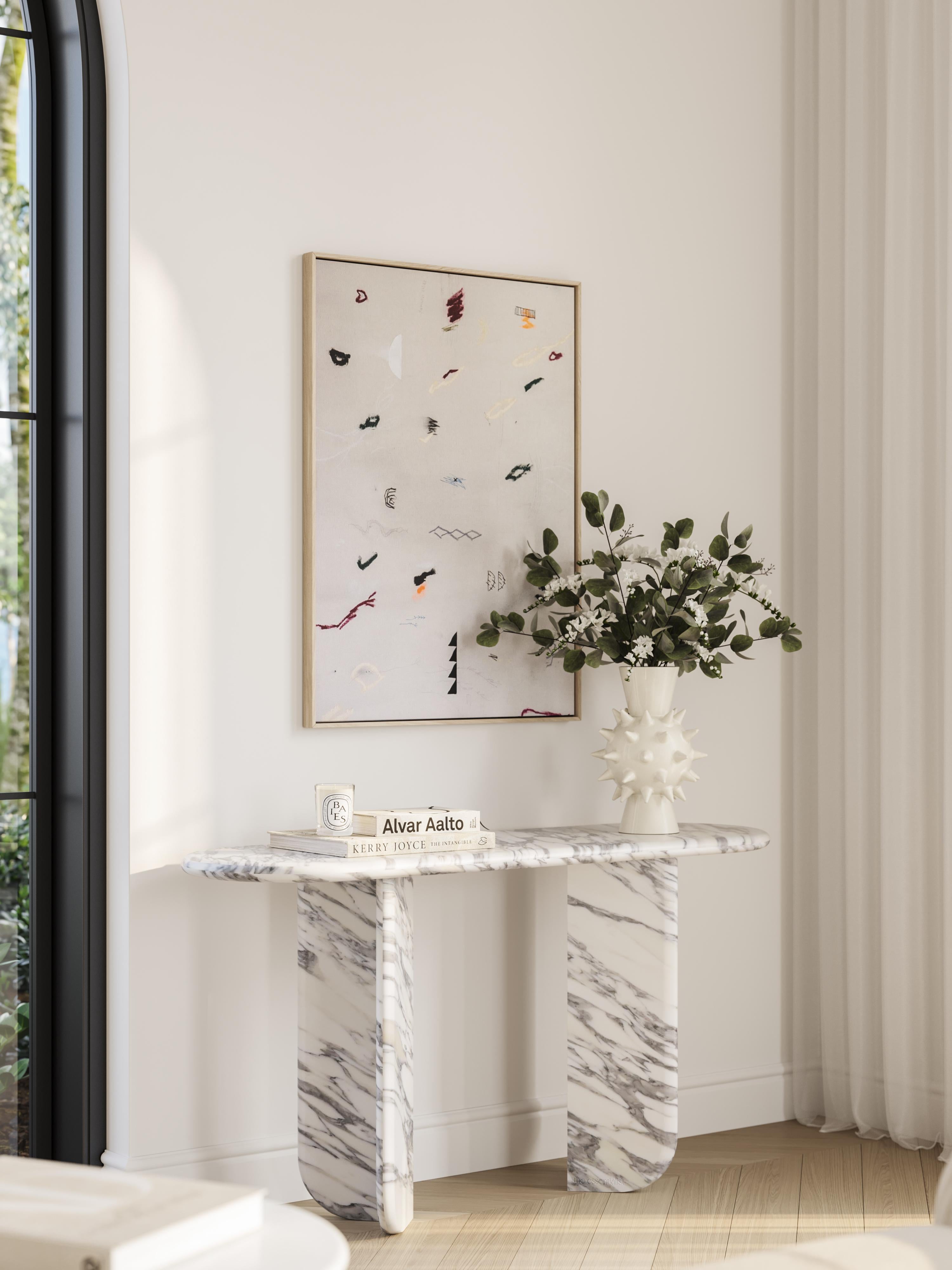 Bianco Arabescato Ètoile Console Table by The Essentialist In New Condition For Sale In ROSE BAY, AU