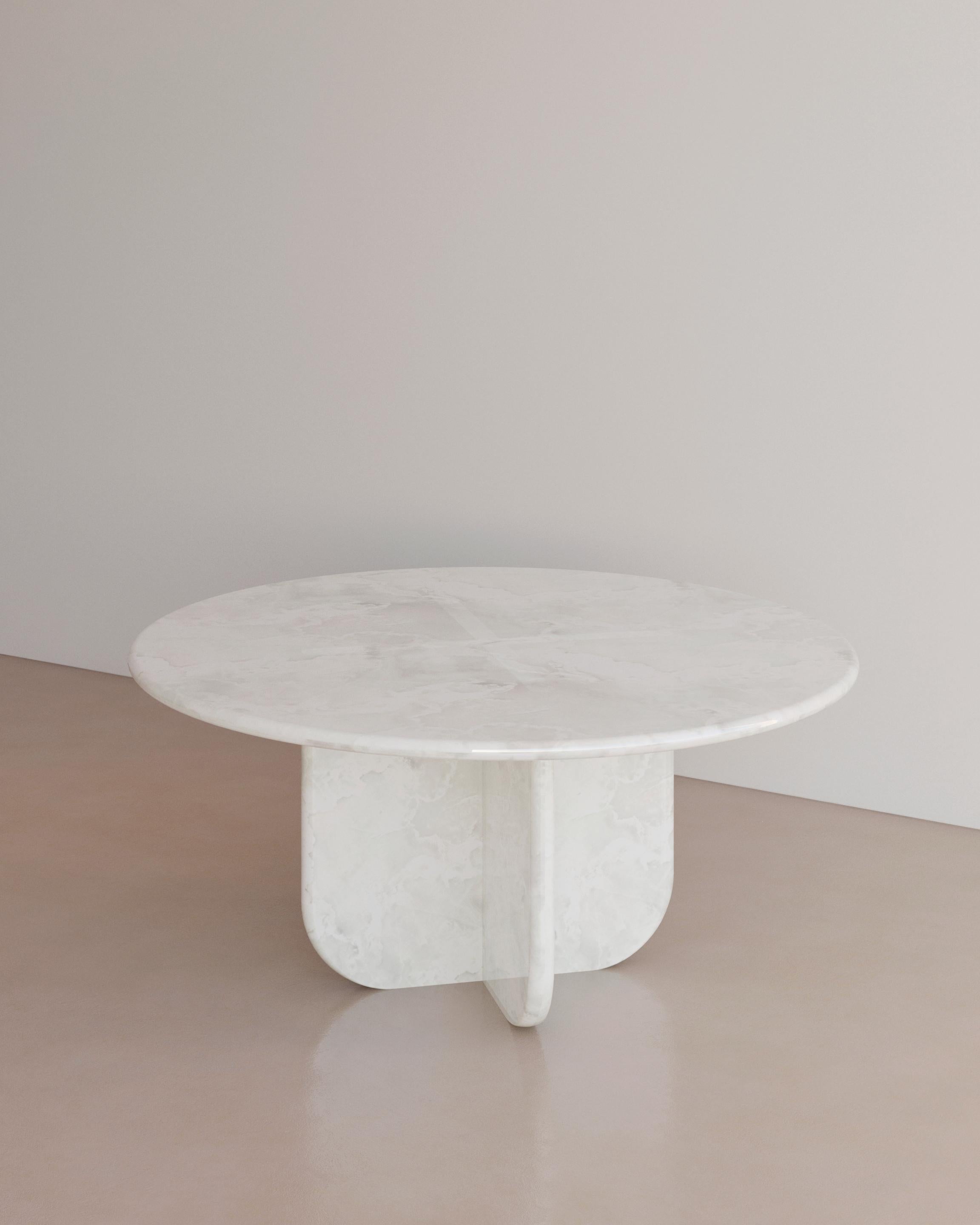 Contemporary Bianco Arabescato Ètoile Dining Table I by The Essentialist For Sale
