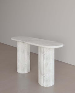 Bianco Onyx Antica Console Table by the Essentialist