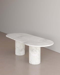 Bianco Onyx Antica Dining Table II by The Essentialist