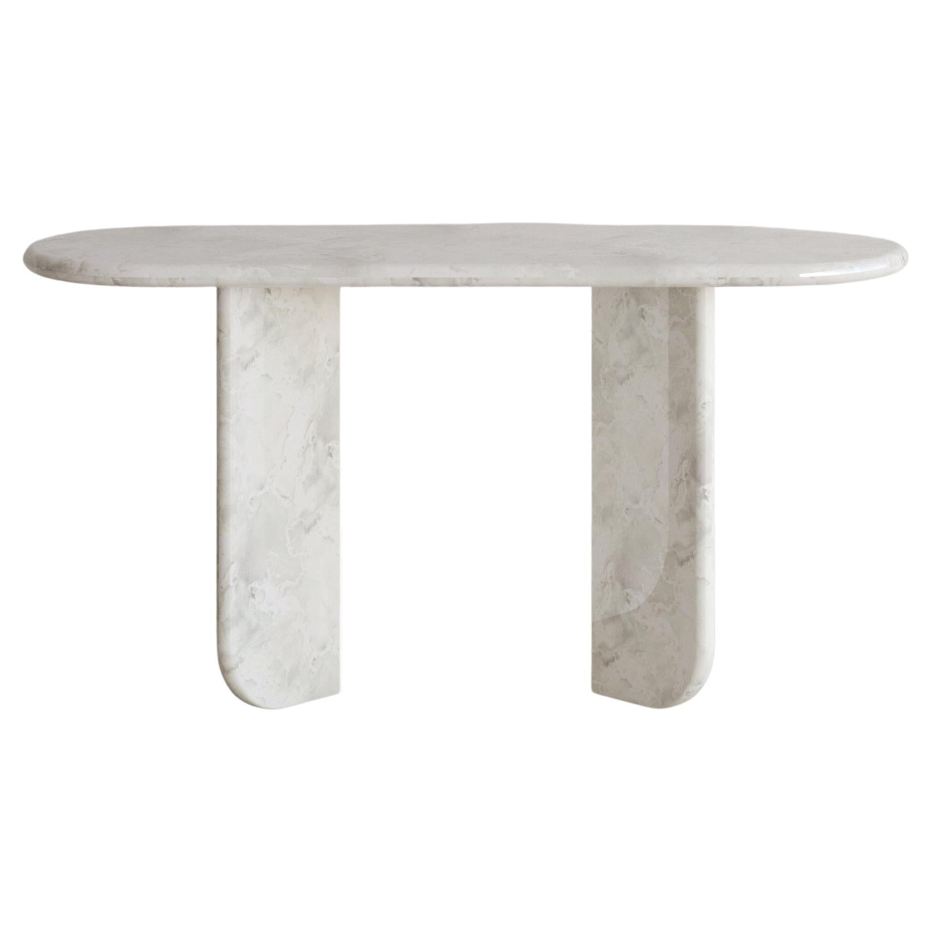 Bianco Onyx Ètoile Console Table by The Essentialist For Sale