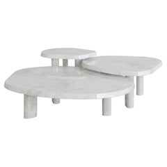 Bianco Onyx Large Fiori Nesting Coffee Table by the Essentialist
