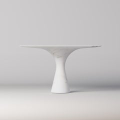 Bianco Statuarietto Contemporary Marble Square Table M/S 150 by Angelo Alinea