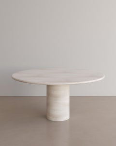 Bianco Travertine Voyage Dining Table i by the Essentialist