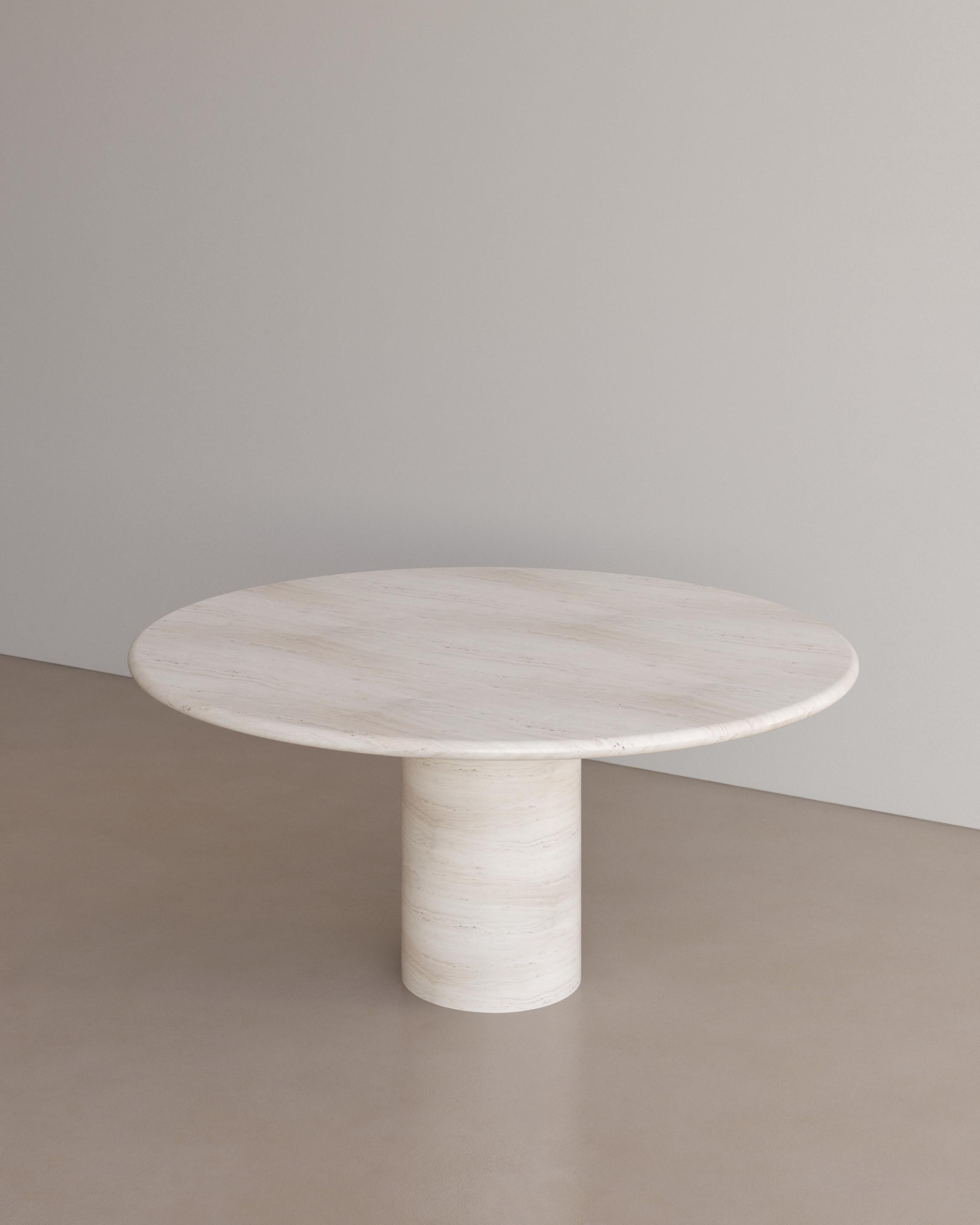 Australian Bianco Travertine Voyage Dining Table i by the Essentialist For Sale