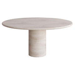 Bianco Travertine Voyage Dining Table i by the Essentialist