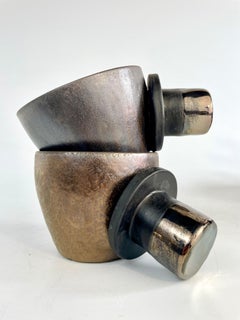 BIB Goldy Orbital, Handmade and Food Safe, by Artist Stef Duffy