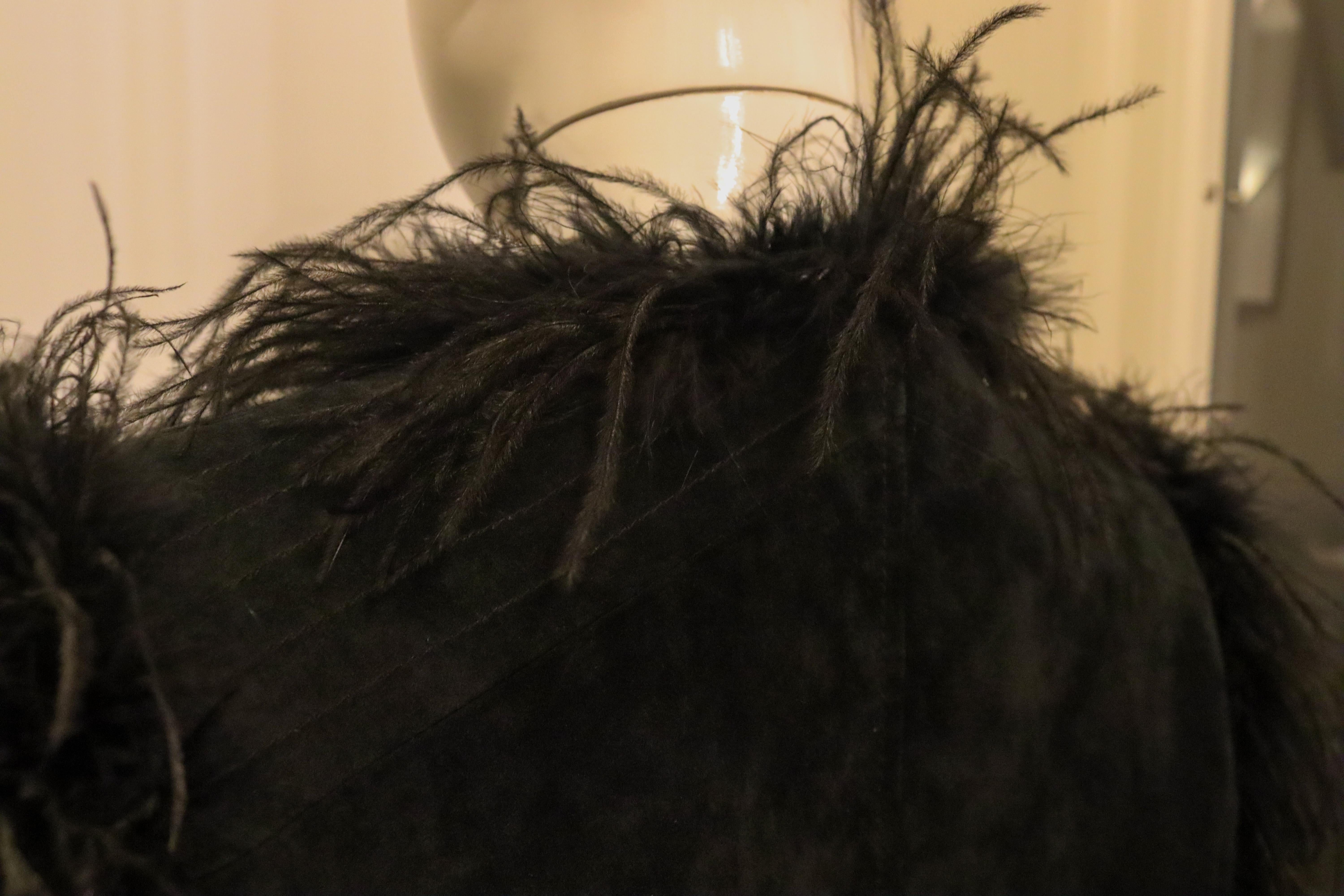 Biba Fur trimmed Gilet In Good Condition For Sale In London, GB