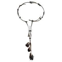 Biba Schutz Magnolia Series Bronze Silver Copper Necklace