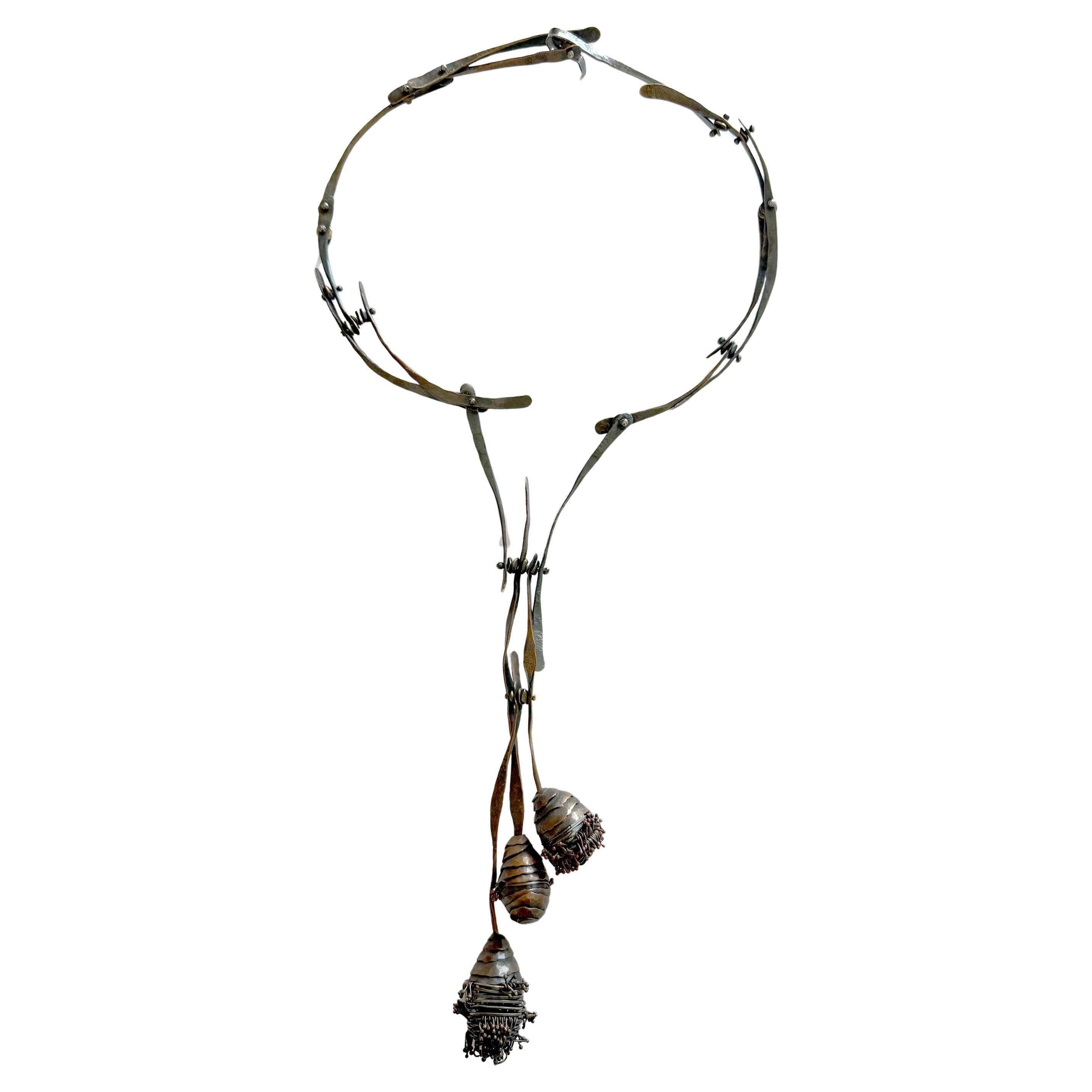 Biba Schutz Collana Magnolia in bronzo argento rame in vendita