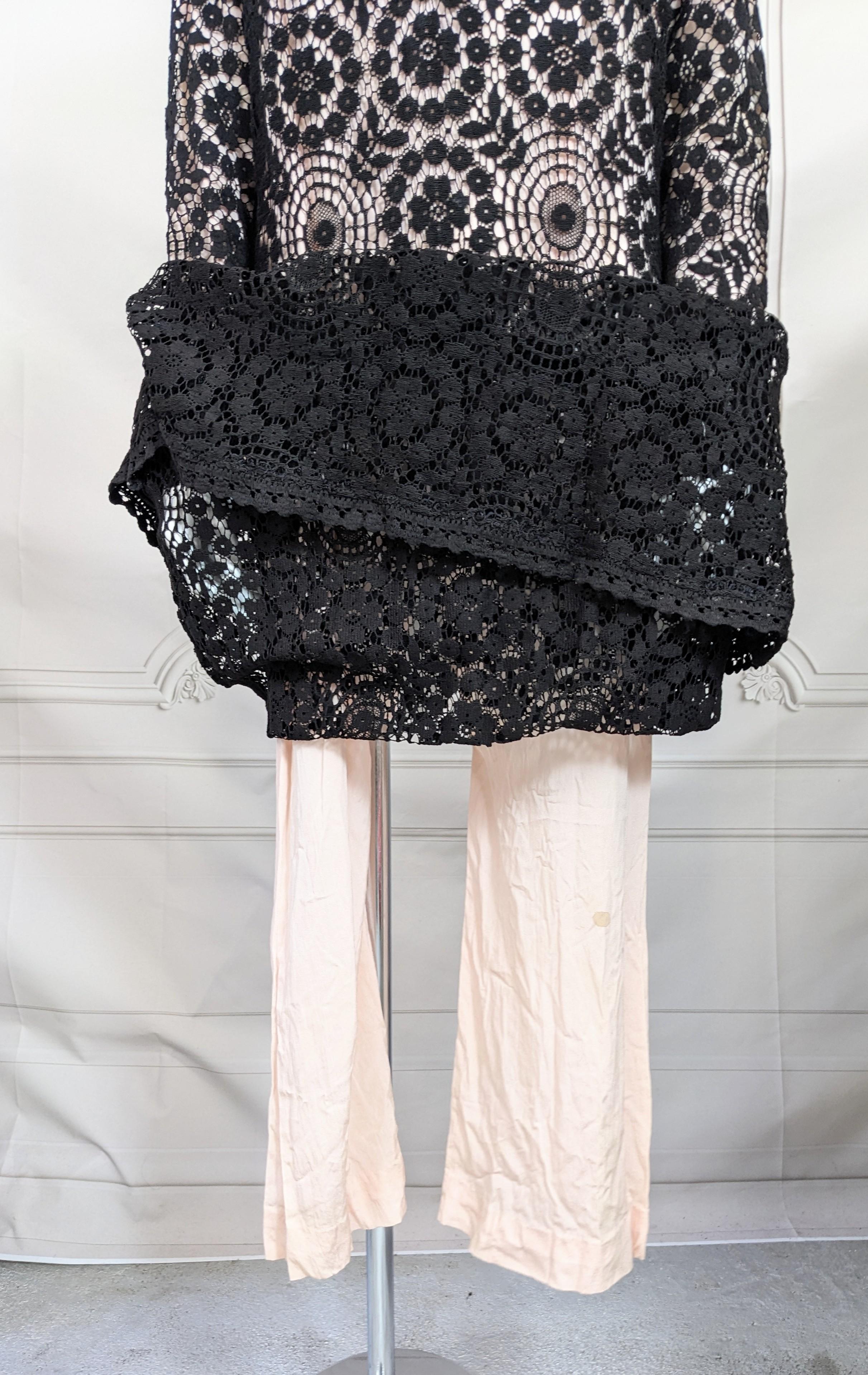 Biba Style - Robe longue en dentelle de coton en vente 3