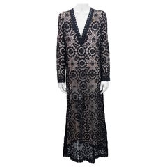 Biba Style - Robe longue en dentelle de coton