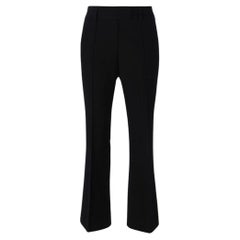 Biba Vintage black wool straight 2000s trousers