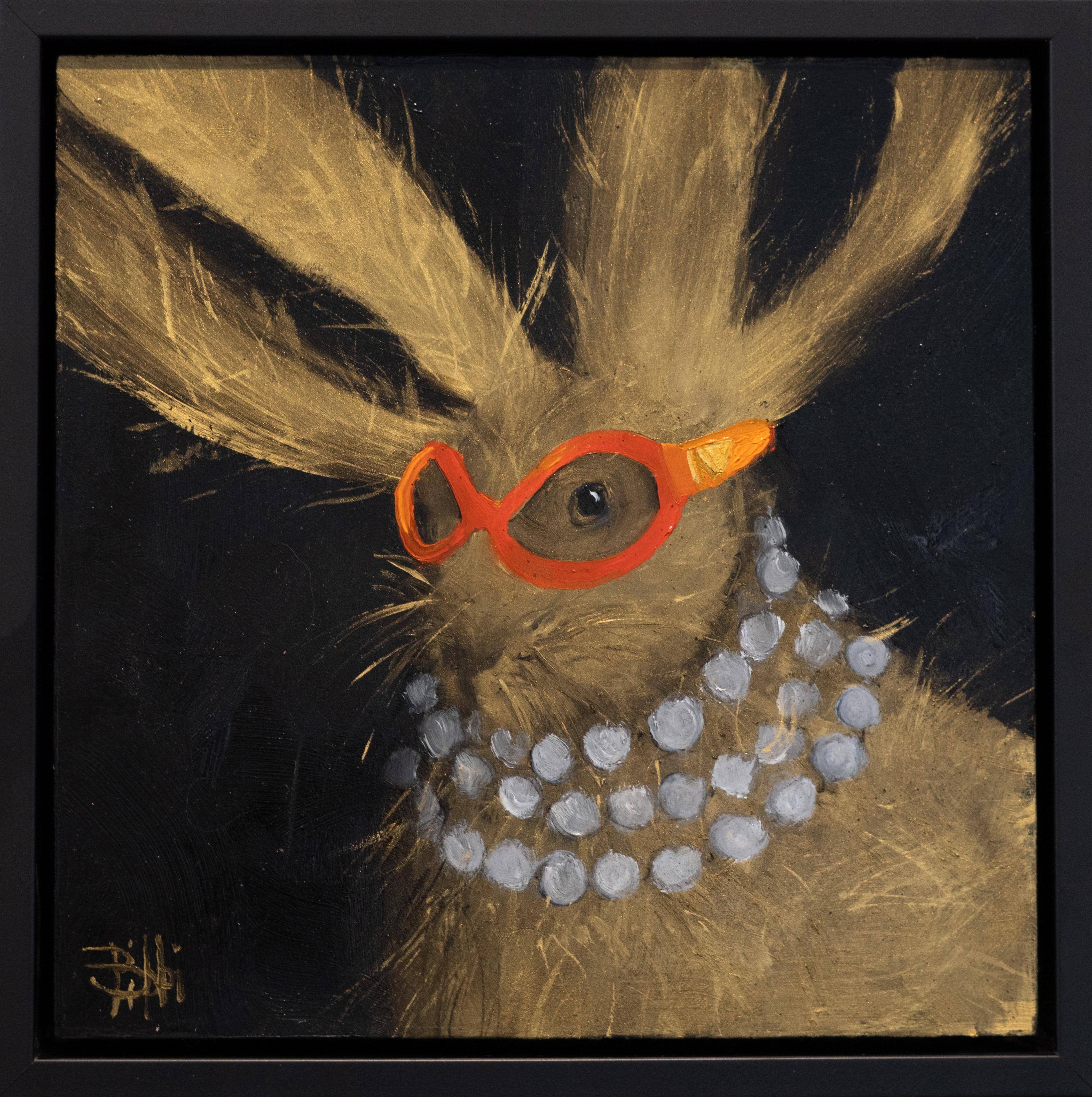 Bibbi Anderson - Golden Hare with Fendi Sunglasses 10x10 Contemporary ...